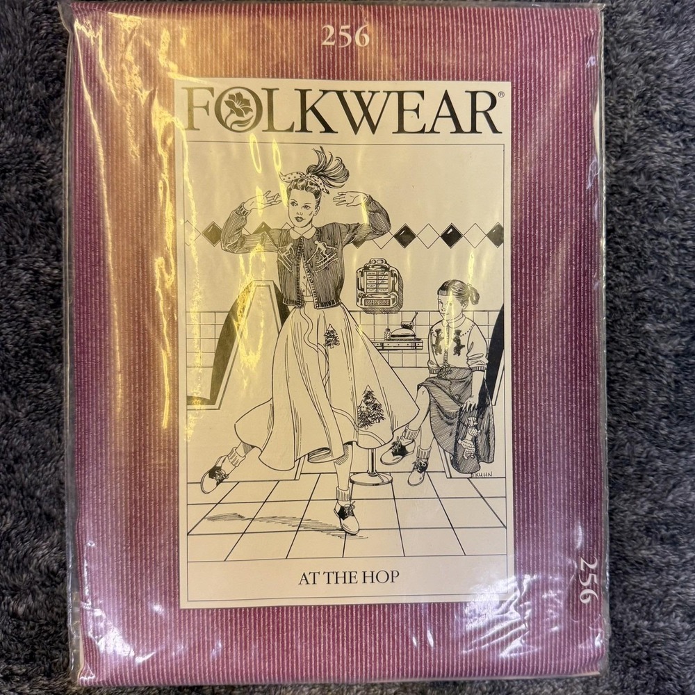 Folkwear At The Hop #256 Ladies & Girls Skirt Blouse Sewing Pattern folkwear256